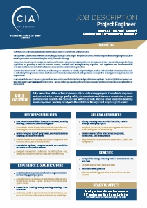 Careers At CIA Fire & Security - Project Engineer