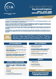 Careers At CIA Fire & Security - Key Account Engineer
